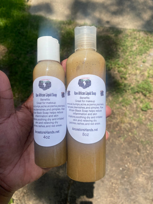 8 oz Raw African Liquid Soap