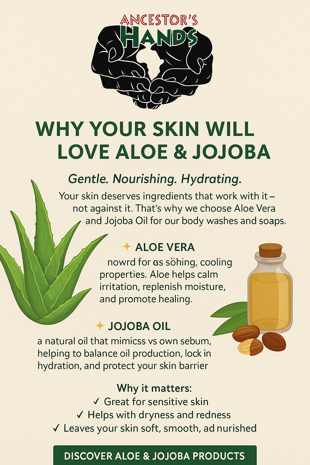 🌿 Why Your Skin Will Love Aloe & Jojoba: Nature’s Perfect Pair for Healthy Skin