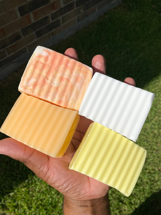 Tropical Overdose Pack(Coconut Soap,Papaya Soap,Pineapple Soap,Mango Soap)
