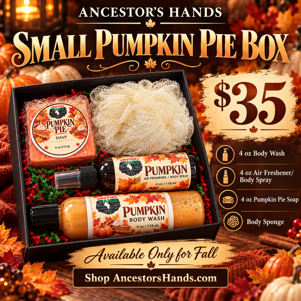 Small Pumpkin Pie Box